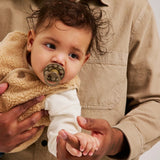 Bibs Pacifier Colour | STUDIO | Polka Vanilla/Dark Oak | Size 1-3