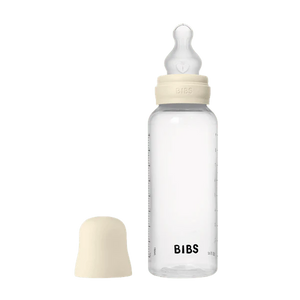 BIBS | Baby Lightweight Plastic Bottle | 150ml + 270ml | 2 Color Options | Complete Set Silicone