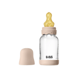 BIBS | Baby Glass Bottle | 110ml + 225ml | 7 Color Options | Complete Set Latex