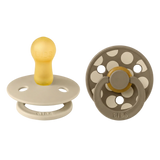 Bibs Pacifier Colour | STUDIO | Polka Vanilla/Dark Oak | Size 1-3