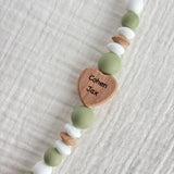 Pacifier Clip | 14 Colors-4 Shapes | Personalized/Engraved | Nidal