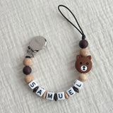 Pacifier Clip | Personalized | Bear Samuel