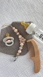 Pacifier Clip | 14 Colors-4 Shapes | Personalized/Engraved | Star Lyle Moses