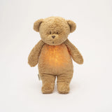 PREORDER Moonie | Organic Humming Bear With Lamp - Caramel