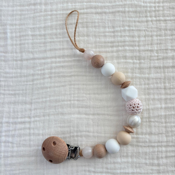 Pacifier Clip | Cozy Blush