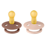 Bibs Pacifier | Blush & Woodchuck | Round Size 1-3