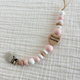 Pacifier Clip | 14 Colors-4 Shapes | Personalized/Engraved | Nidal