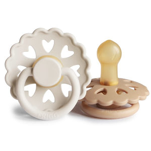 FRIGG | Andersen | Rubber Pacifier | Cream / Silky Satin