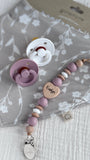 Pacifier Clip | 14 Colors-4 Shapes | Personalized/Engraved | Star Lyle Moses