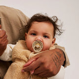 Bibs Pacifier Colour | STUDIO | Polka Vanilla/Dark Oak | Size 1-3