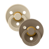 Bibs Pacifier | Vanilla & Dark Oak | Round Size 1-3