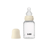 BIBS | Baby Lightweight Plastic Bottle | 150ml + 270ml | 2 Color Options | Complete Set Silicone