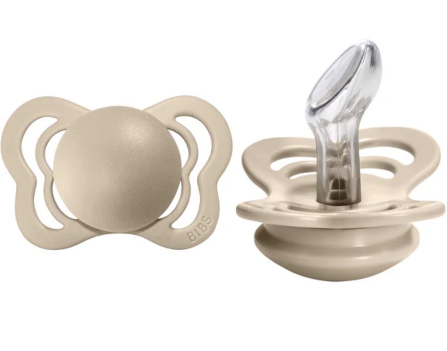 BIBS Colour Pacifier With Symmetrical Nipple| Natural Rubber Baby Pacifier | Set Of 4 BPA-Free