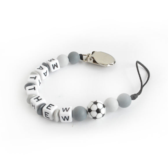 Pacifier Clip | Personalized | Soccer Matthew