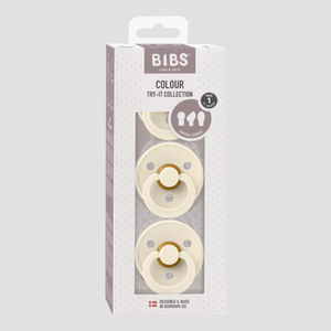 BIBS Pacifier Try-It Collection Ivory
