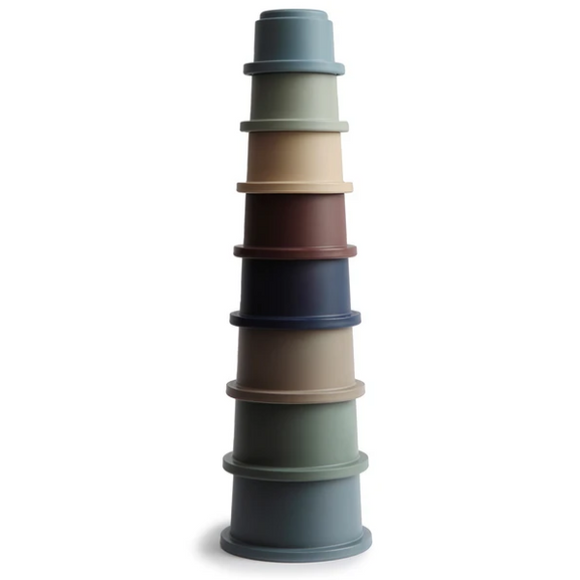mushie | Stacking Cups Toy | Made in Denmark Forest