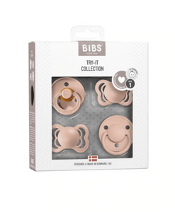 BIBS Pacifier Try-It Collection Blush