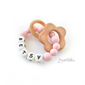 Silicone Ring Rattle | Personalized | Betsy