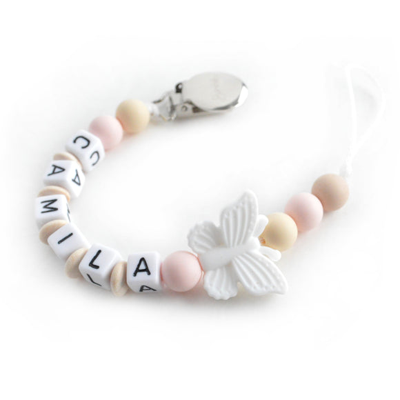 Pacifier Clip | Personalized | Butterfly Camila