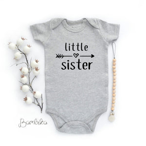 Onesie | Little Sister| Grey